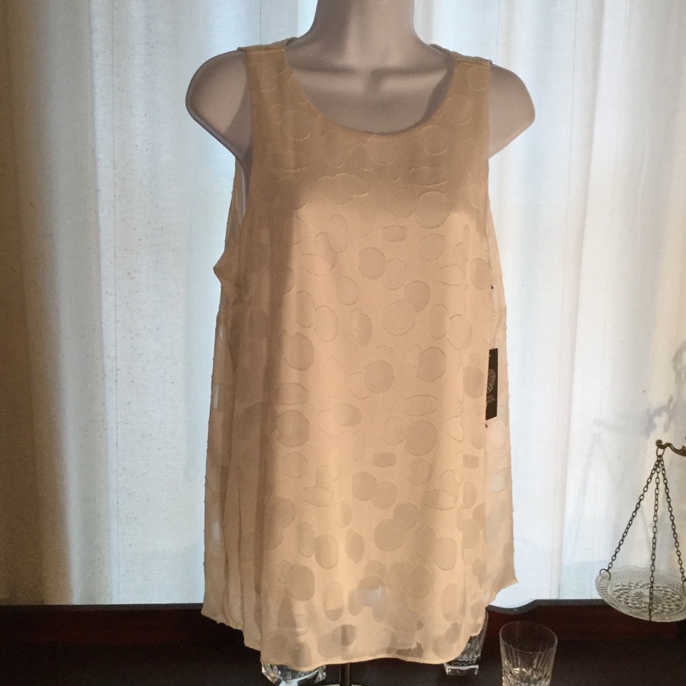 NWT White Vince Camuto Blouse, Sz M